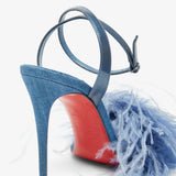 Loubipoupi 100 denim sandals