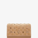 Paloma beige suede clutch