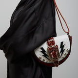 Giddy white crossbody bag