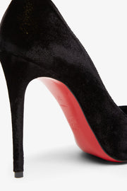 Kate Max 100 black velvet pumps