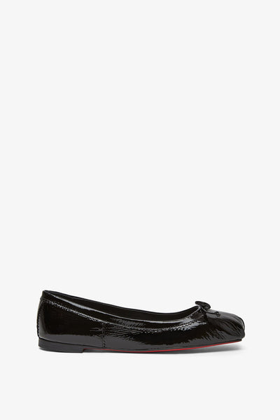 Mamadrague black soft patent ballerinas