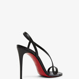 Rosalie 100 black glitter sandals