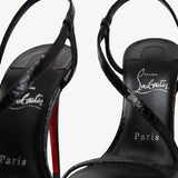 Rosalie 100 black glitter sandals