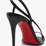 Rosalie 100 black glitter sandals