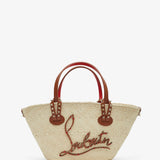Cabata mini raffia basket bag