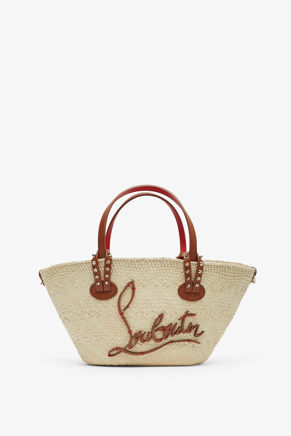 Cabata mini raffia basket bag