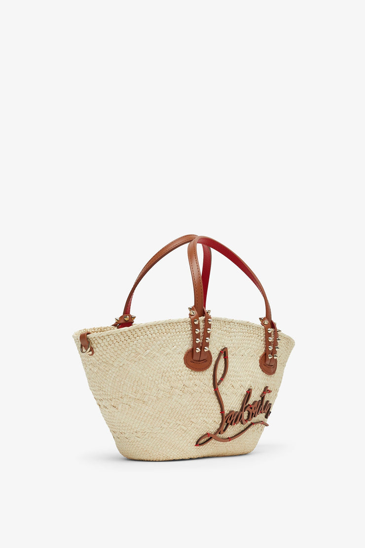 Cabata mini raffia basket bag