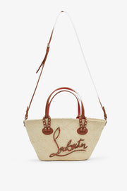 Cabata mini raffia basket bag