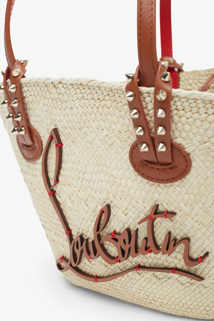 Cabata mini raffia basket bag