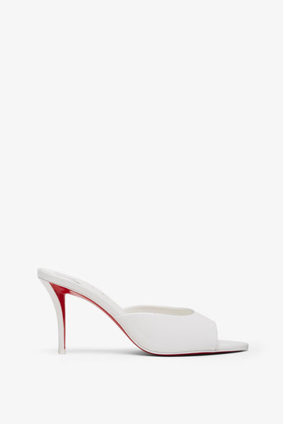 Miss Z 80 white patent mules