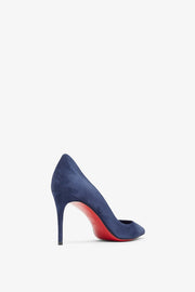 Iriza 85 dark blue suede pumps