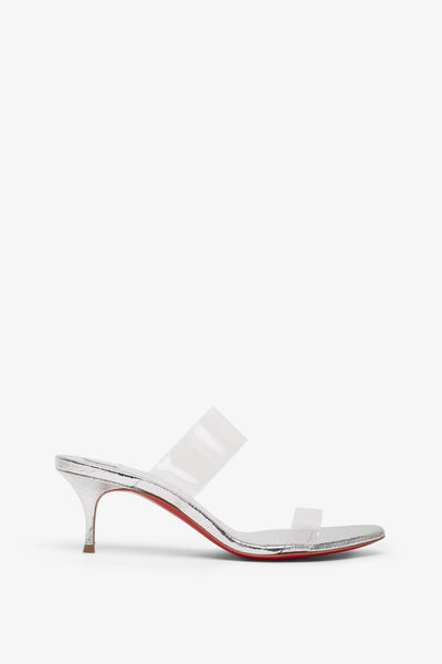 Just Nothing 55 silver sandals