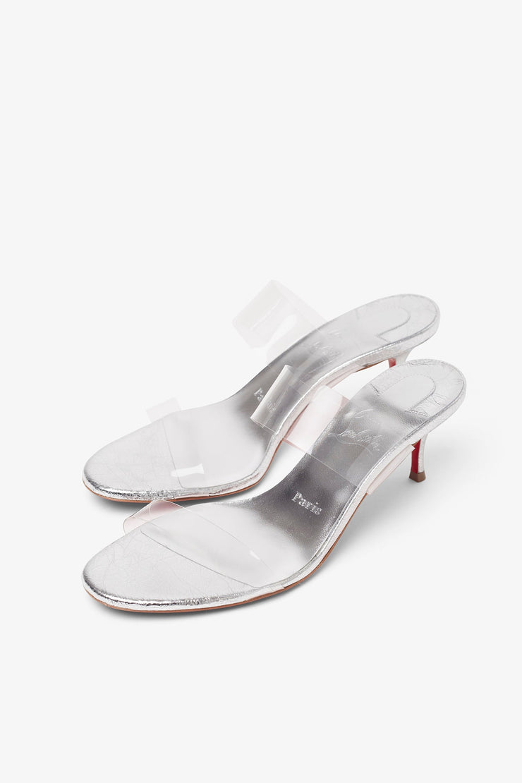 Just Nothing 55 silver sandals