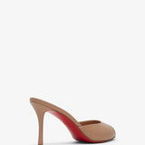 Me Dolly 85 beige leather mules