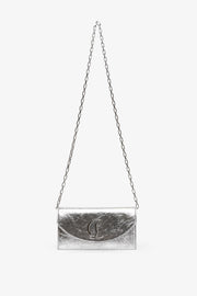 Loubi54 silver clutch