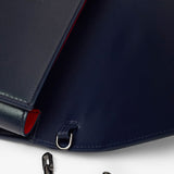 Paloma dark green leather clutch