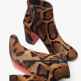 Jane 85 leopard ankle boots