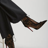 KM 100 black lace boots