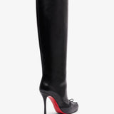 Cassia 100 black leather boots