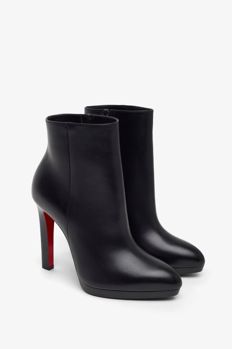 Fannylove 120 black leather ankle boots