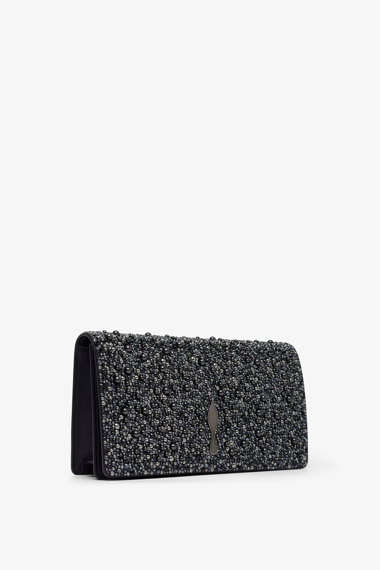 Bettina black strass clutch