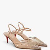 Miss Z 60 Riviera Beige Strass Pumps