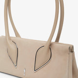 Venus Baguette Beige Clutch