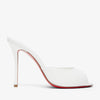 Christian Louboutin Me Dolly 100 white patent mules