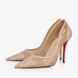 Miss Z mesh 100 light blush pumps