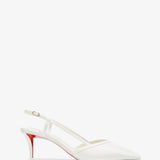 Miss Z 60 white sling pumps