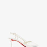 Miss Z 60 white sling pumps