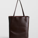 Chocolate brown paper tote