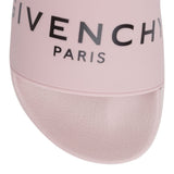 Pink logo rubber slide sandals
