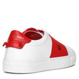 Urban street red logo sneakers