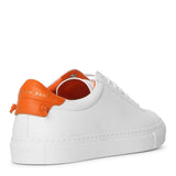 Urban Street white and tangerine sneakers
