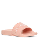 Pink logo rubber slides