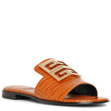 4G embossed leather sandals