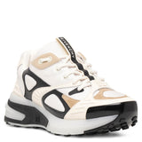 Giv 1 ivory and black runner sneakers