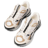 Giv 1 ivory and black runner sneakers