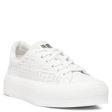City sport white leather sneakers