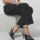 Show 95 black slingback pumps