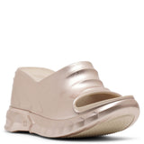 Marshmallow dusty gold wedges
