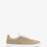 Town low-top beige suede sneakers