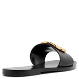 4G black flat slides