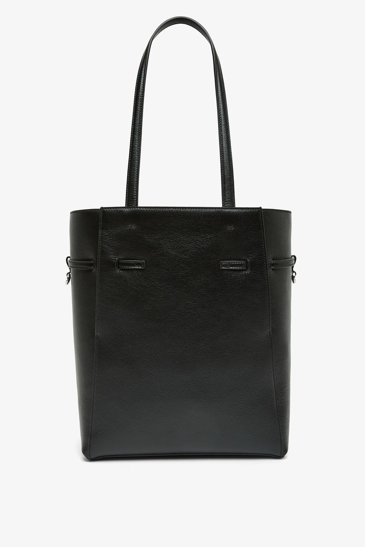 Voyou north-south medium black tote bag