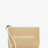 Travel raffia pouch