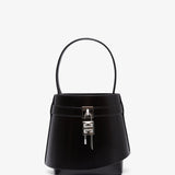 Shark lock black bucket bag