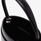 Shark lock black bucket bag