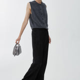 Tailored black pants in wool