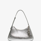 Lucky Lock small silver shoulder bag